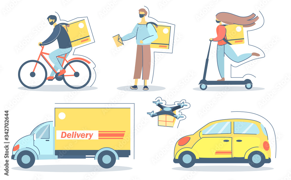 Couriers, delivery during quarantine