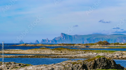 Seascape on Andoya island Norway