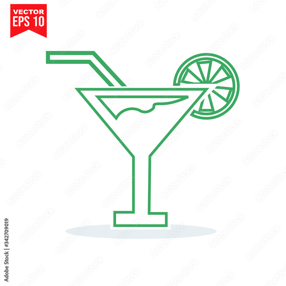 glass drinnking coctail Icon template black color editable. Umbrella Icon symbol Flat vector illustration for graphic and web design. glass drinnking coctail Icon template black color editable. Umbrella Icon symbol Flat vector illustration for graphic and web design.