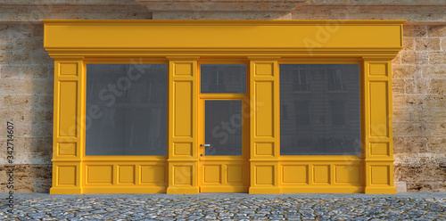 Shop front yellow