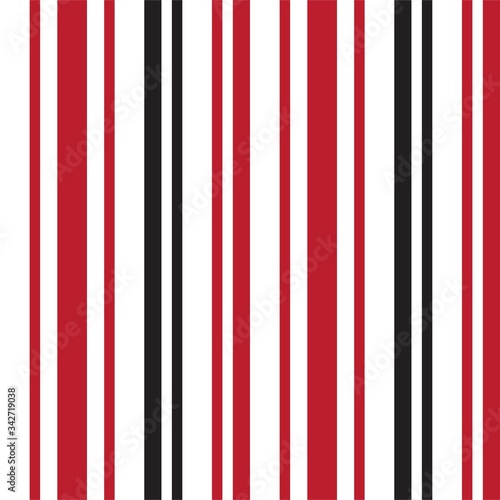 Red Stripe seamless pattern background in vertical style