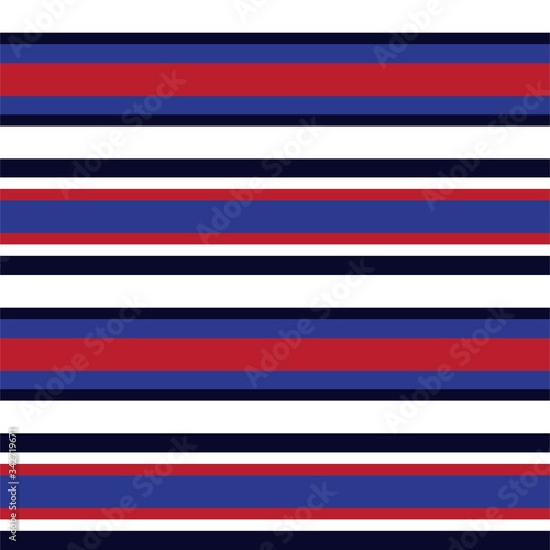 Red Stripe seamless pattern background in horizontal style