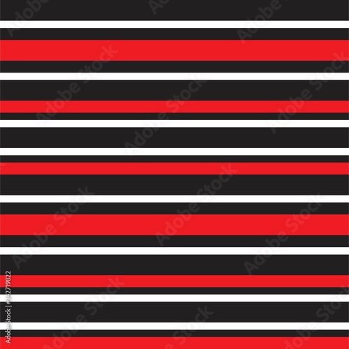 Red Stripe seamless pattern background in horizontal style