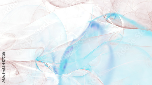 Wallpaper Mural Abstract blue and white chaotic glass shapes. Colorful fractal background. Digital art. 3d rendering. Torontodigital.ca