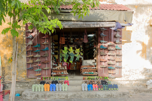 view of Hoi An ancient town, UNESCO world heritage, at Quang Nam province. Vietnam. Hoi An is one of the most popular destinations in Vietnam 