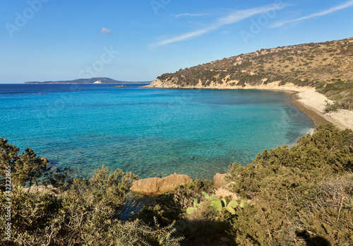 Punta Molentis beach in Villasimius, Sardinia, Italy