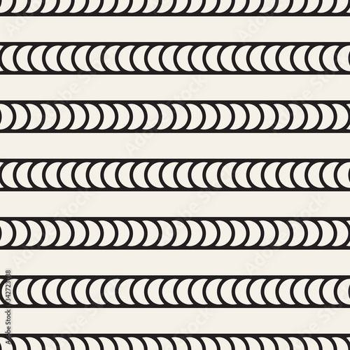 Vector seamless pattern. Modern stylish abstract texture. Repeating geometric tiles from striped elements