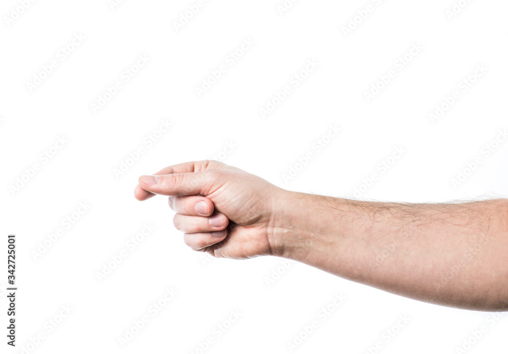 Male hand holding virtual card. Isolated on white background. Male hand holding virtual card. Isolated on white background.