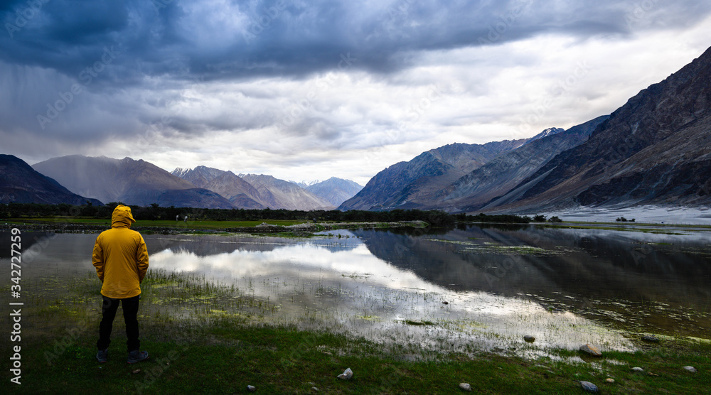 Reflections in Nubra Valley