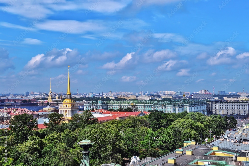View of historical center of Saint-Petersburg