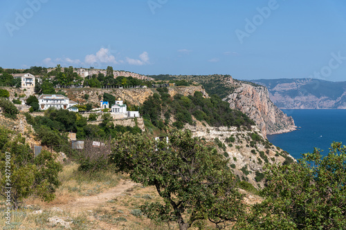 Fototapeta Naklejka Na Ścianę i Meble -  The St. George Monastery in Sevastopol in Crimea