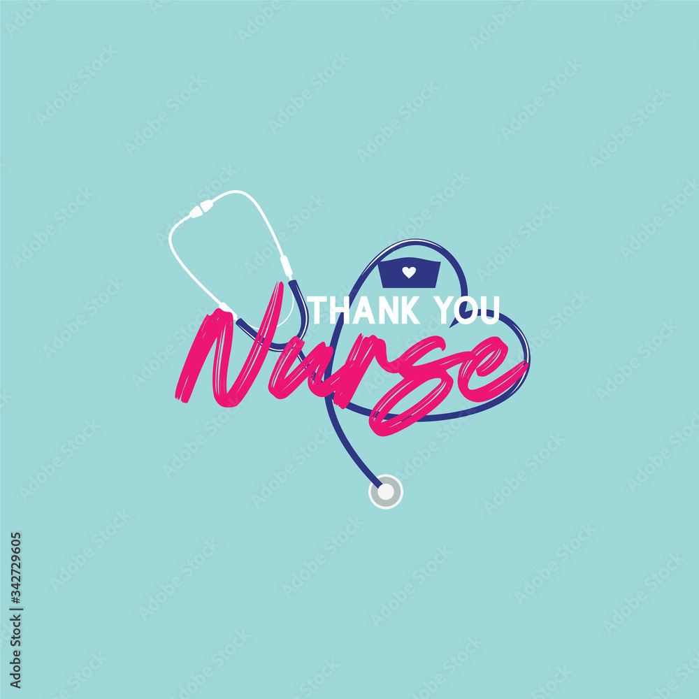 Thank You Nurse Design Vector Illustration Thank You Nurse Design Vector Illustration