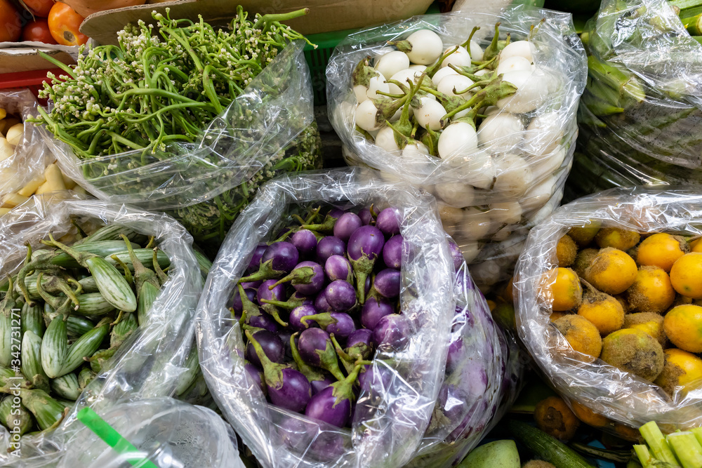 Vegetable for Sale in a Bangkok Market