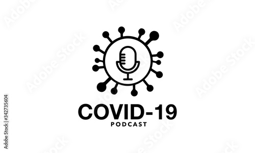 Corona covid podcast icon logo