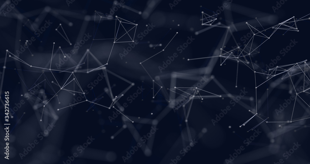 Obraz premium organization net 3d concept networking