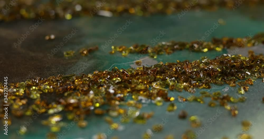 Sweep jewel fractions of small amber stones Sweep jewel fractions of small amber stones