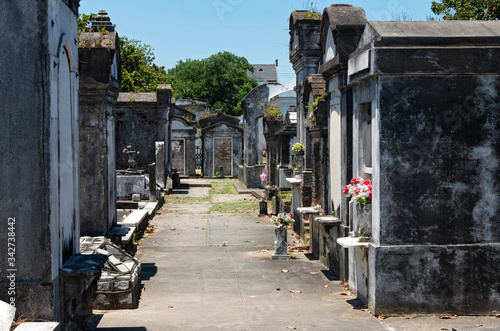 Принти на полотні tombs of historic cemetery in new orleans