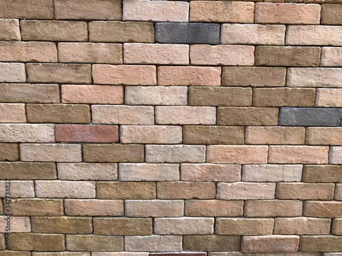 The old brick wall for background