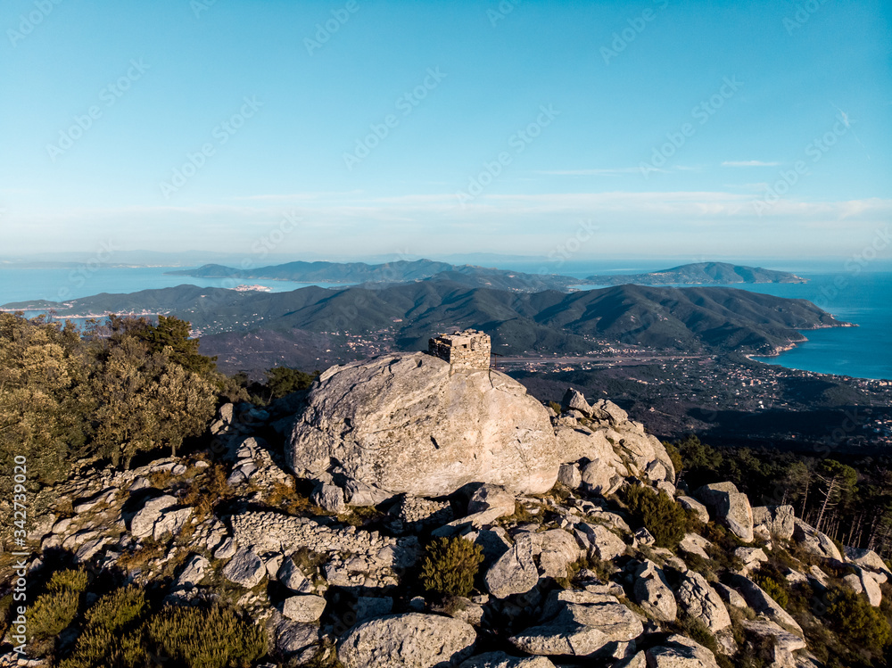 Obraz premium elba island masso alla guata mounts