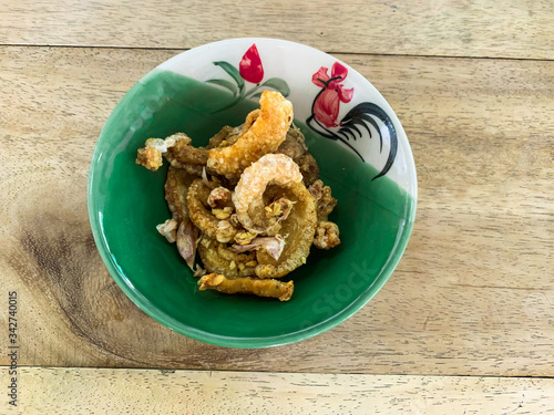 pork snack, pork rind, pork scratching, pork crackling, Asian food