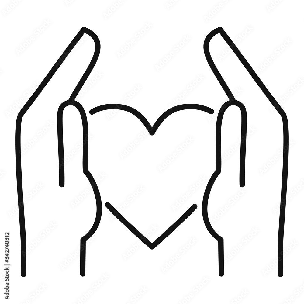 Keep friend love icon. Outline keep friend love vector icon for web design isolated on white background Keep friend love icon. Outline keep friend love vector icon for web design isolated on white background