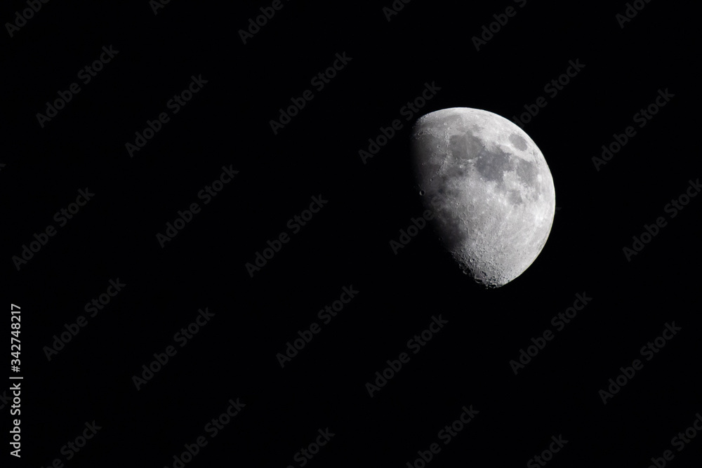 moon in the night sky