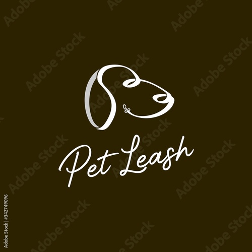 pet leash logo design inspiration . dog leash logo design template