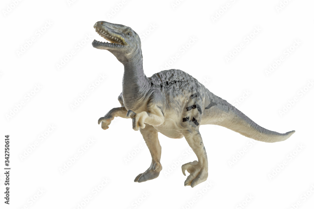 Fototapeta premium tyrannosaurus rex zabawka na białym tle
