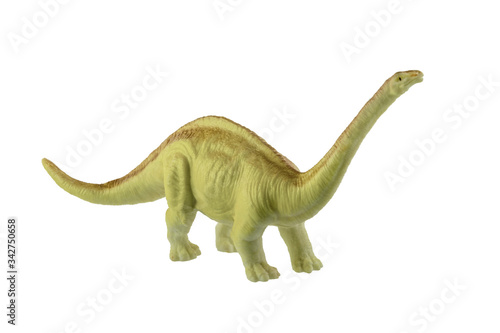 dinosaur toy isolated on white © annmirren