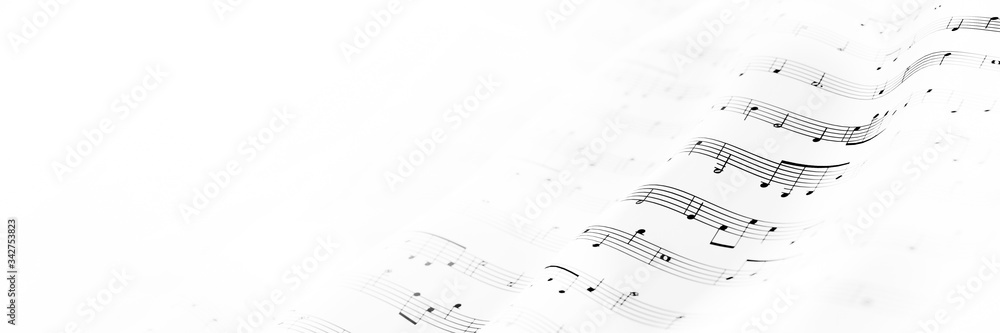Abstract musical notes background; art concepts, original 3d rendering, RF illustration Abstract musical notes background; art concepts, original 3d rendering, RF illustration
