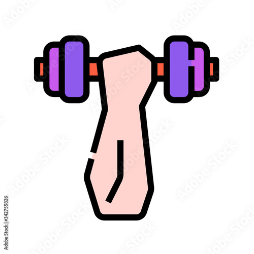 Gym  workout  man  avatar  wellness  exercise  dumbbell icon