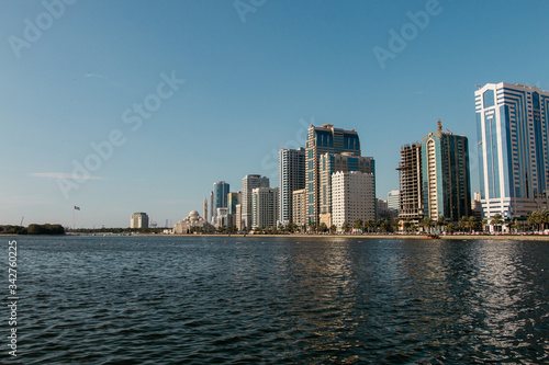 Sharjah corniche from Al Majaz Waterfront  © fahadee
