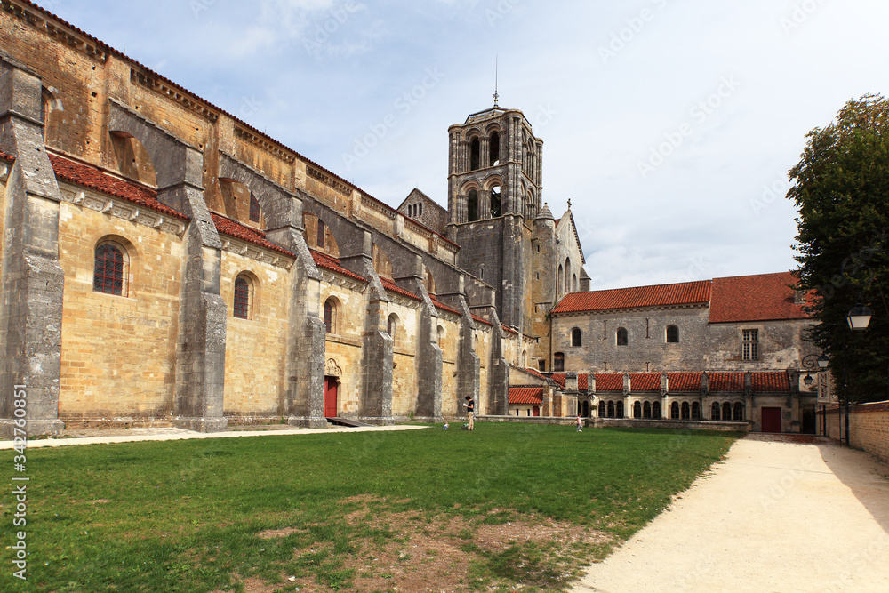 Basilica of Sainte-Marie-Madeleine in Vezelay Abbey, France