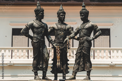 Three Kings Monument - Chiang Mai March 2020