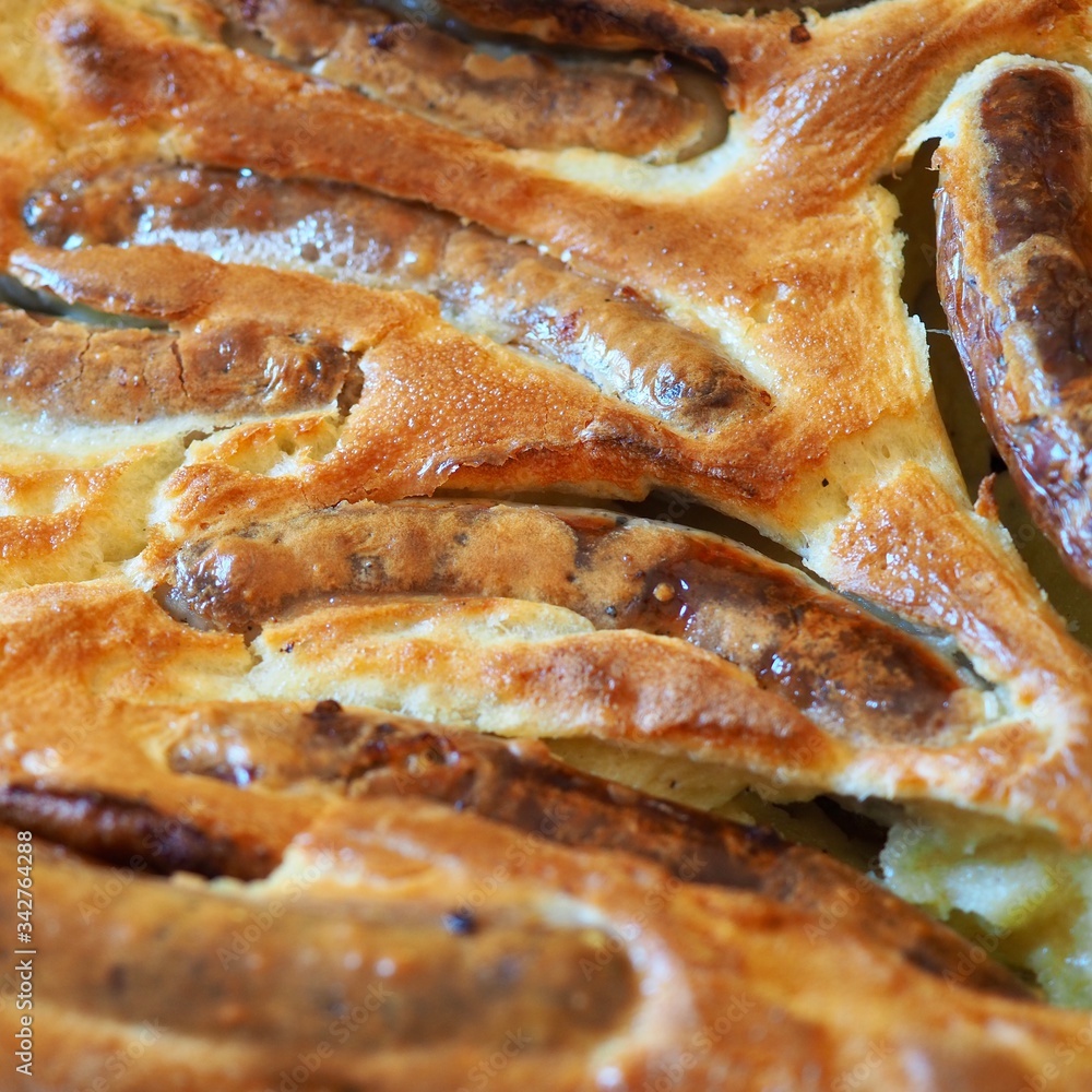 Freshly baked toad in the hole Freshly baked toad in the hole