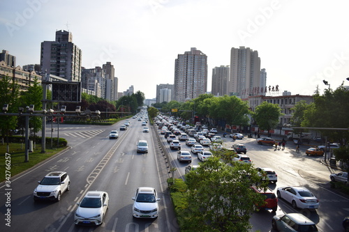traffic in the big city in china