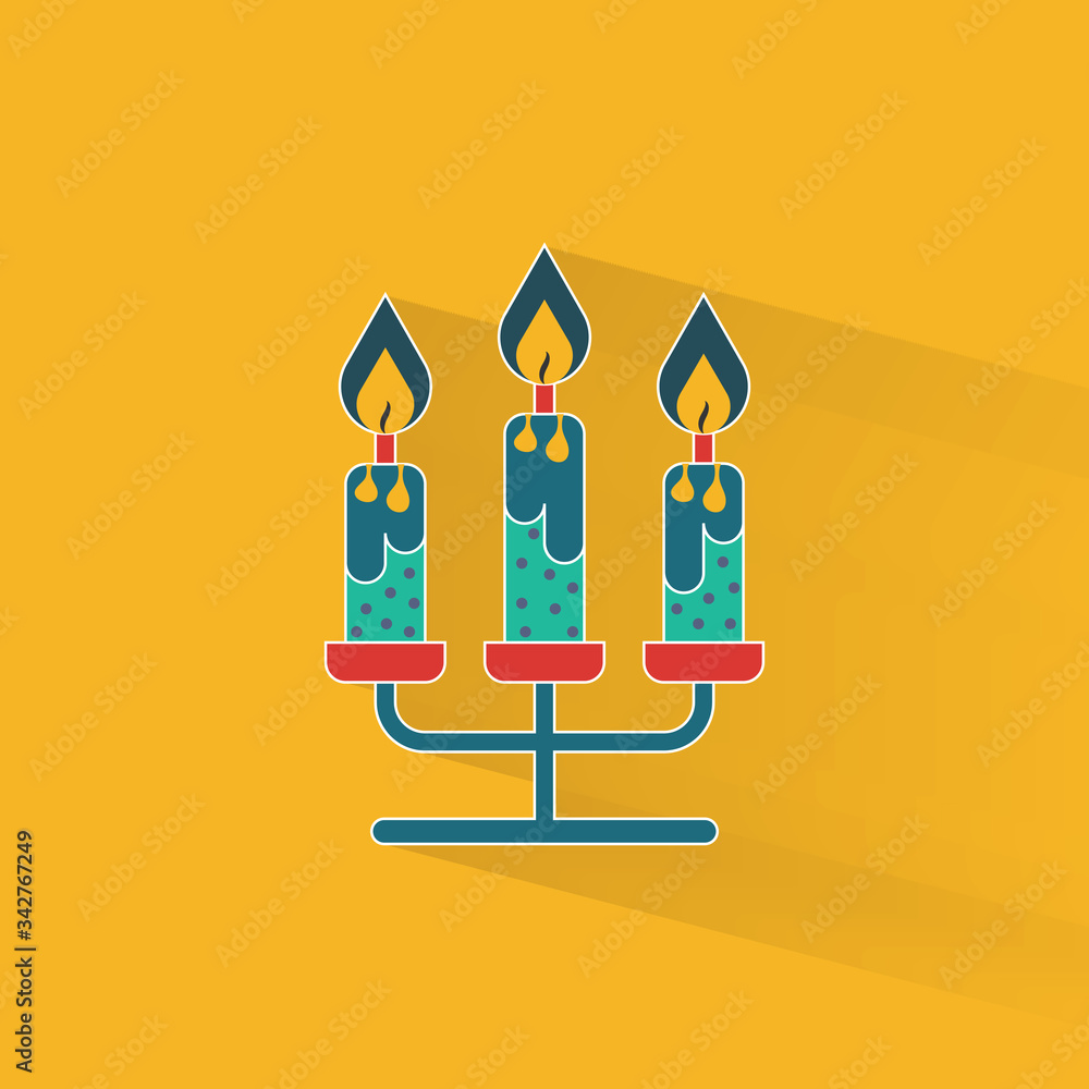 Candelabra candle icon Candelabra candle icon