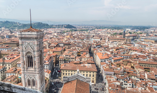 Aerial view of the historic center of Florence