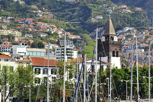 Funchal is the main city of Madeira Island in the Atlantic Ocean.