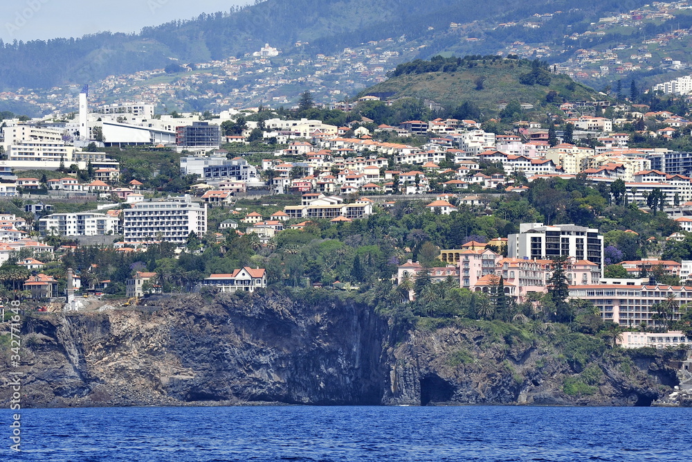 Funchal is the main city of Madeira Island in the Atlantic Ocean.