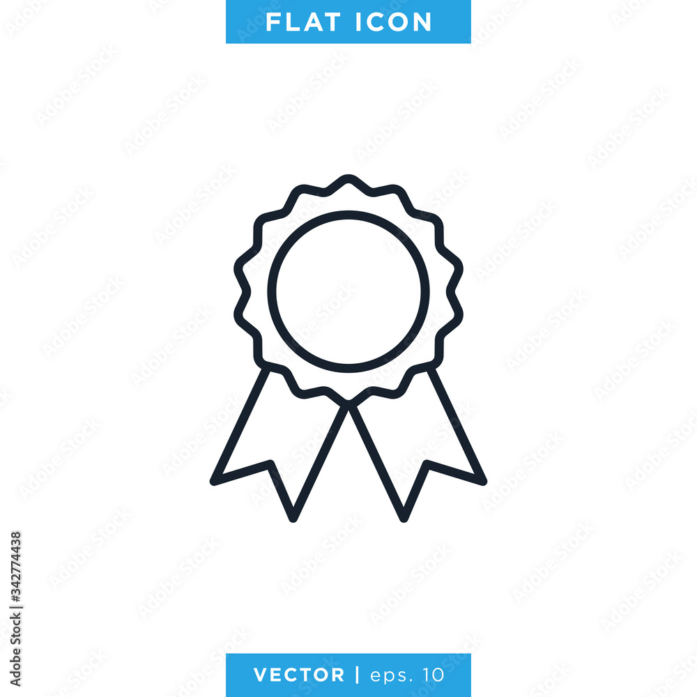 Award Medal Icon Vector Logo Design Template Award Medal Icon Vector Logo Design Template