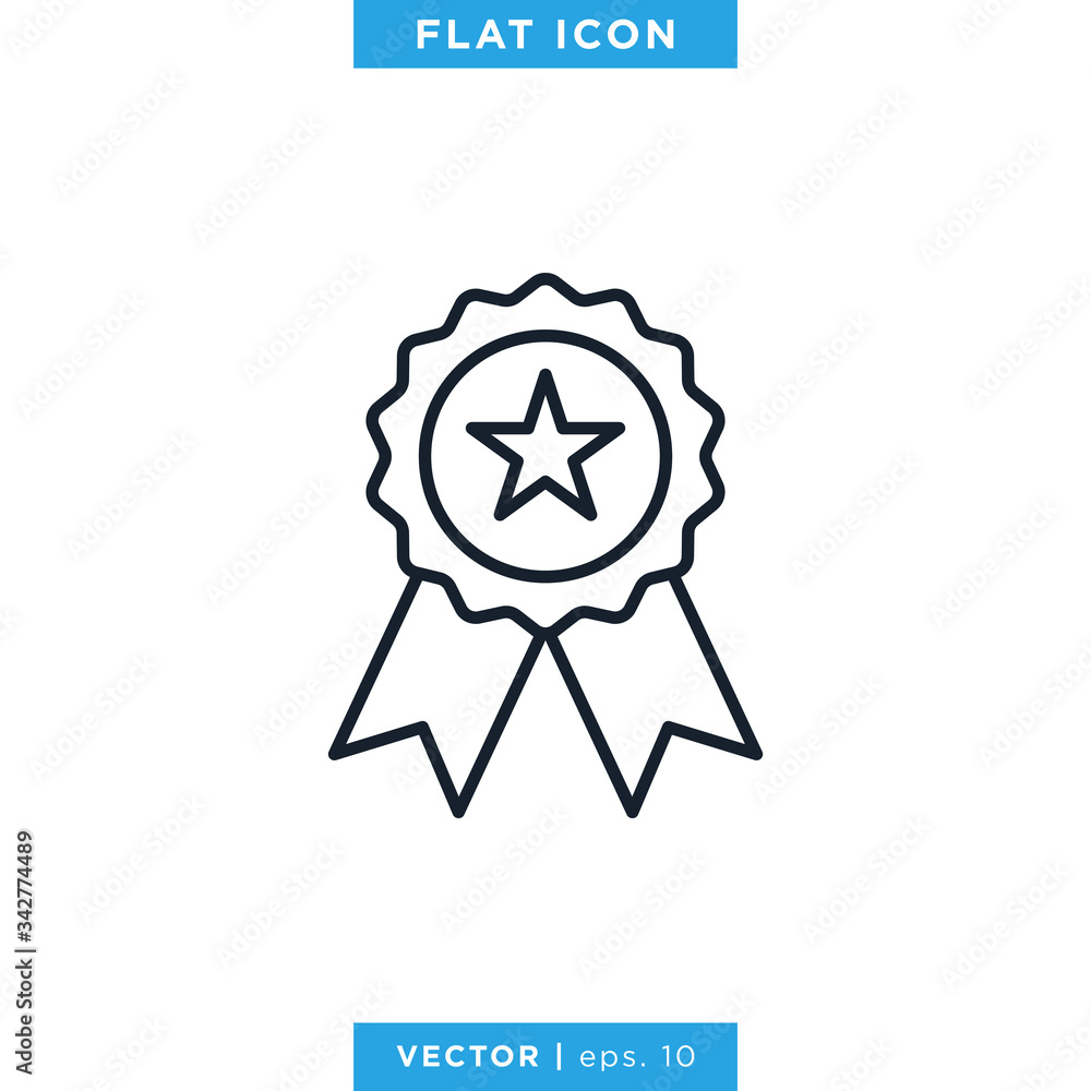 Award Medal Icon Vector Logo Design Template Award Medal Icon Vector Logo Design Template