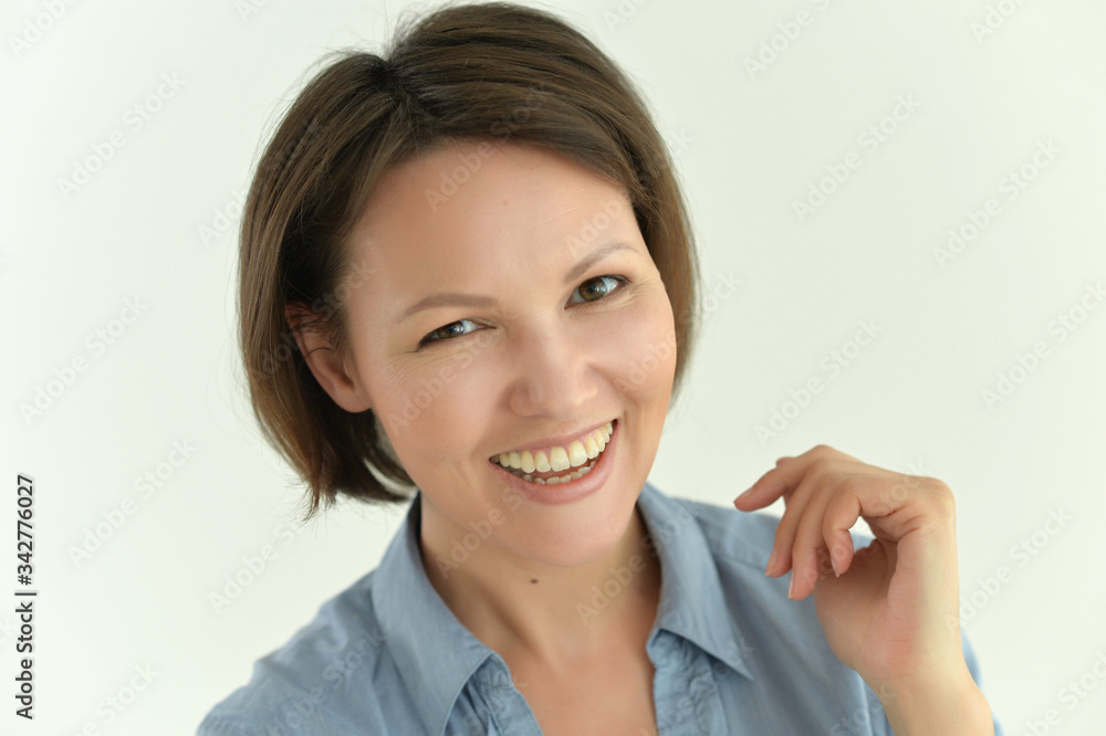 Portrait of beautiful young woman posing isolated Portrait of beautiful young woman posing isolated