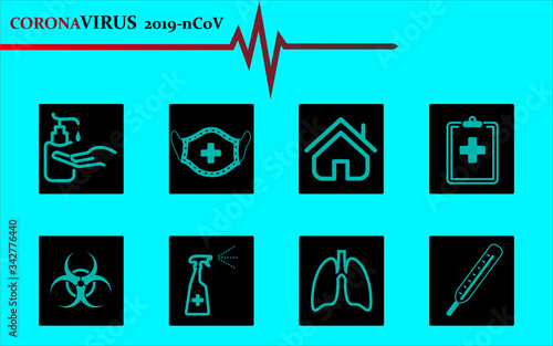 Coronavirus protection advice, safety equipment and practice for people and workers, vector infographic