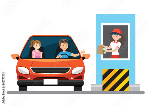 Drive thru food service