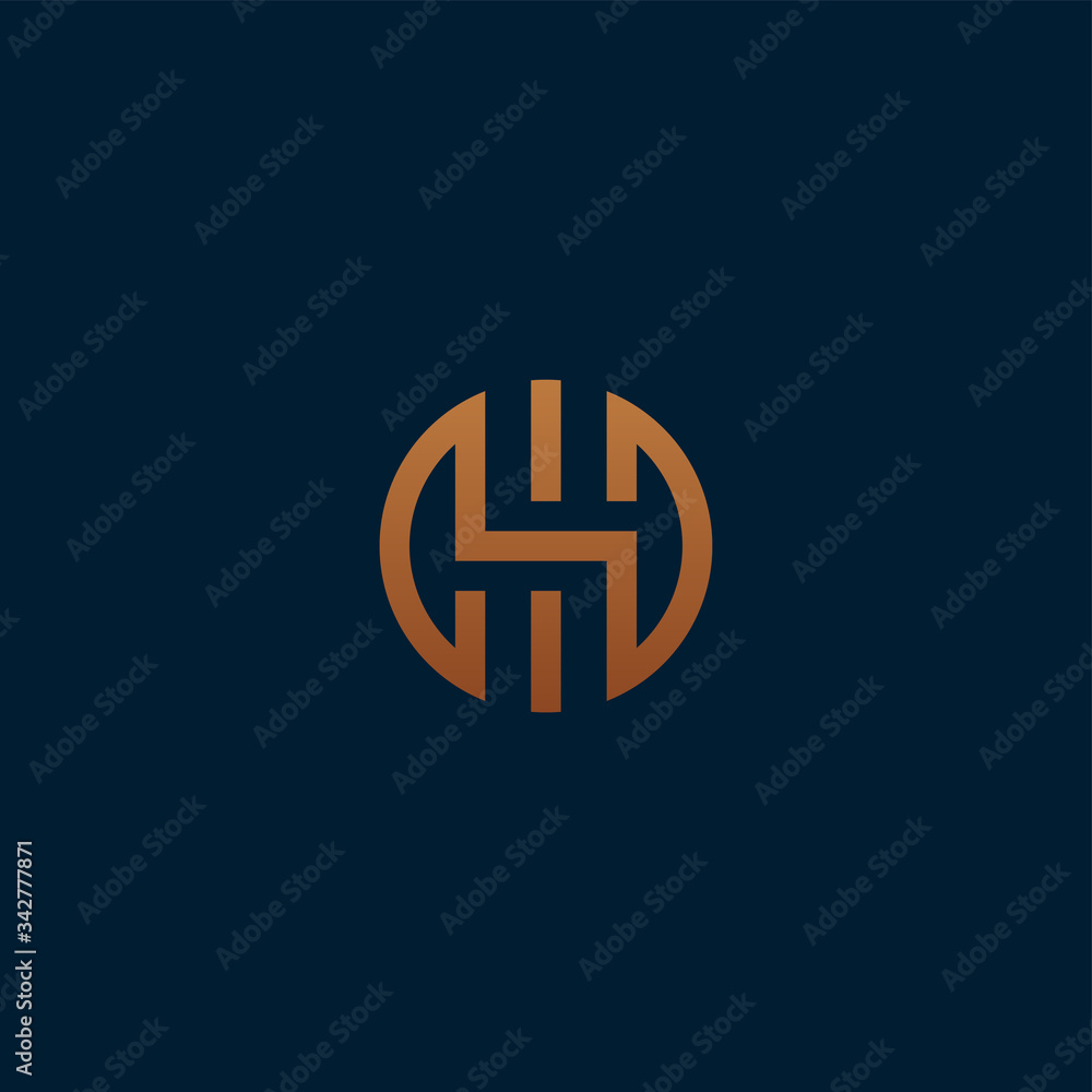 Obraz premium Letter H logo design vector template