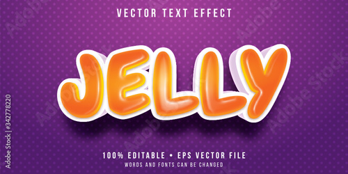 Editable text effect - jelly bean style