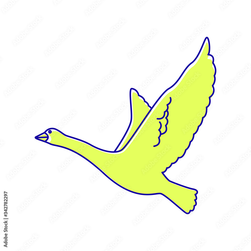 Obraz premium Goose icon vector