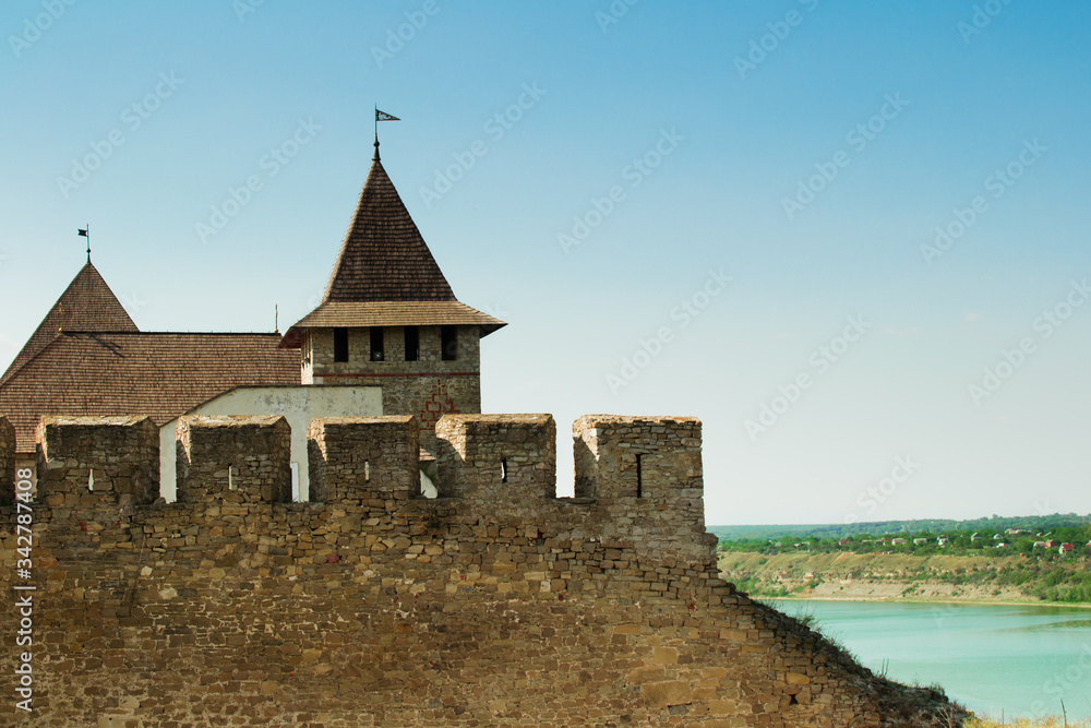 The Khotyn Fortress is a fortification complex located on the right bank of the Dniester River in Khotyn, Chernivtsi Oblast (province) of western Ukraine. The Khotyn Fortress is a fortification complex located on the right bank of the Dniester River in Khotyn, Chernivtsi Oblast (province) of western Ukraine.