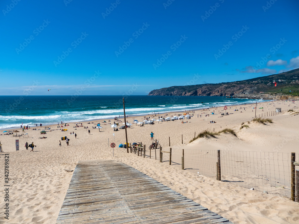 The Praia Grande do Guincho beach near Lisbon, Portugal